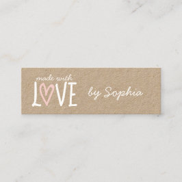 Mit Liebe Individuelle Name und Social Media Mini Visitenkarte