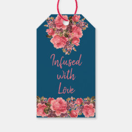 "Mit Liebe infundiert" Vintage Seestreitkräfte und Geschenkanhänger