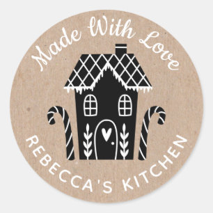 Mit Liebe Kraft Weihnachten Runder Aufkleber