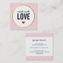 MIT LIEBE niedliche Verpackung Zickzack schwarz ro