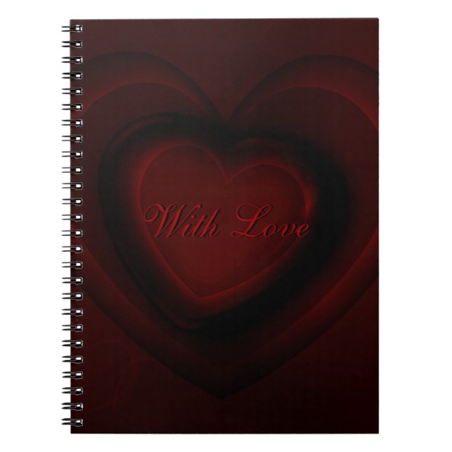Mit Liebe-Notebook Notizblock (Vorderseite)