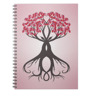 Mit Liebe-Notebook wachsen Notizblock
