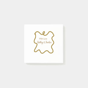 Mit Liebe Paarnamen Hochzeit spanischer Rand n Post-it Klebezettel