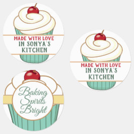 Mit Liebe Personalisiert gemacht Cupcake Etiketten