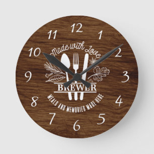Mit Liebe Personalisierte Acrylwand-Uhr Runde Wanduhr