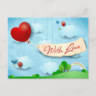 Mit Liebe Postkarte