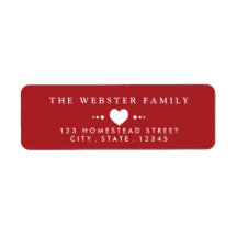 Mit Liebe Red Rücksendeadresse