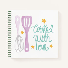 Mit Liebe-Rezept-Notebooks gekocht Notizbuch