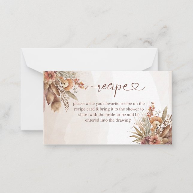 mit Liebe Rezeptkarte Mitteilungskarte (Vorderseite)