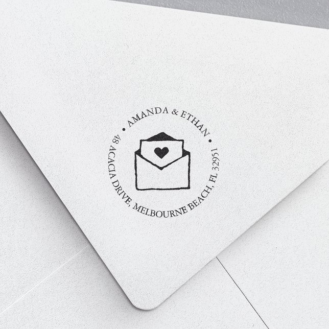 Mit Liebe | RÜCKSENDEADRESSE Permastempel (Von Creator hochgeladen)