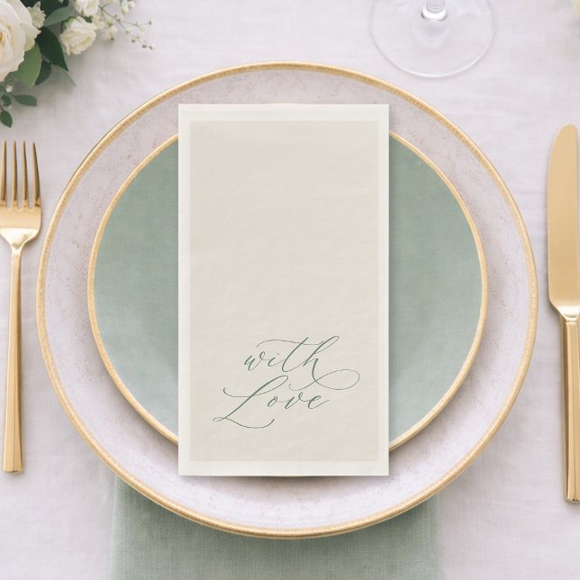 Mit Liebe Sage Green Hochzeit Serviette (Von Creator hochgeladen)