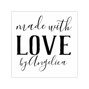 Mit Liebe Script Personalisiert Permastempel