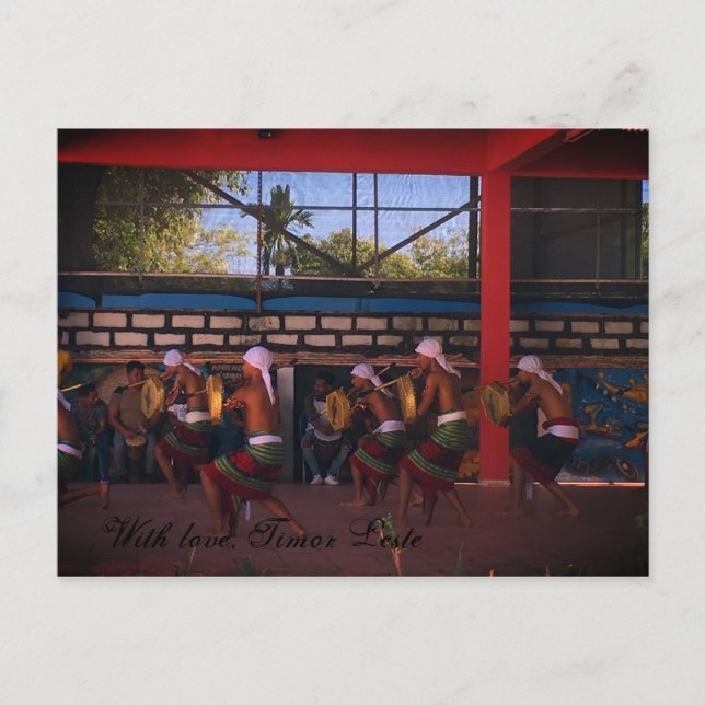 Mit Liebe Timor-Leste Postkarte (Vorderseite)