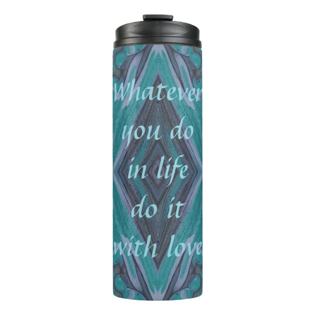 Mit Liebe Tumbler Thermosbecher (Vorderseite)