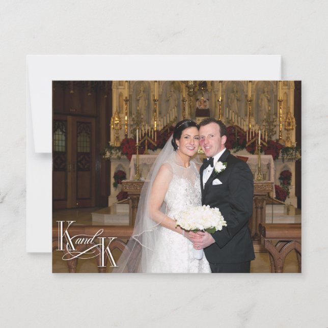 Mit Liebe und Dank Dankeskarte (Vorderseite)