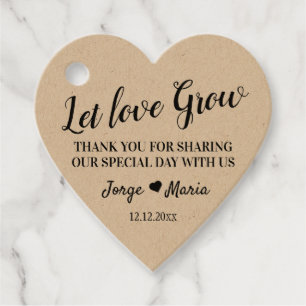 Mit Liebe und Hingabe bevorzugen Tags Geschenkanhänger
