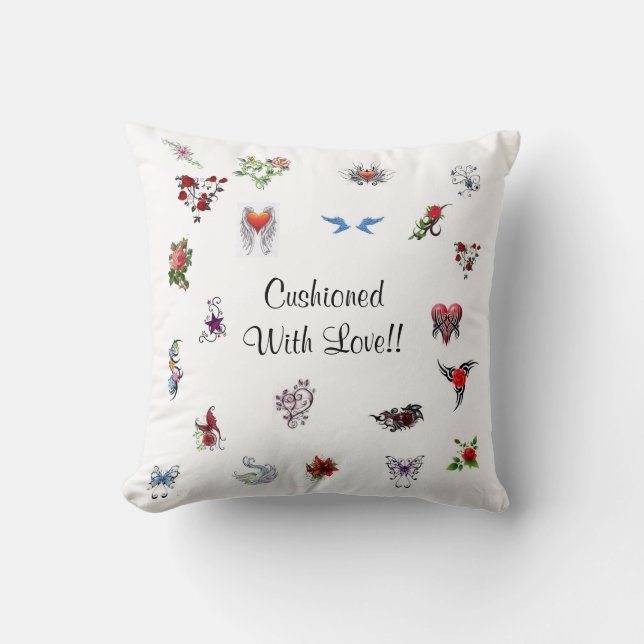 mit Liebe verkrustet Kissen (Vorderseite)