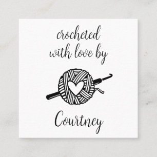 mit Liebe versehen Quadratische Visitenkarte