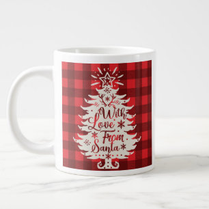 Mit Liebe vom Weihnachtsmann, viel Glück im neuen  Jumbo-Tasse