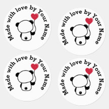 Mit Liebe von Ihnen Niedlich Panda Iron-On