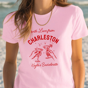 Mit Liebe von [Ihrer Stadt] Custom Bachelorette T-Shirt