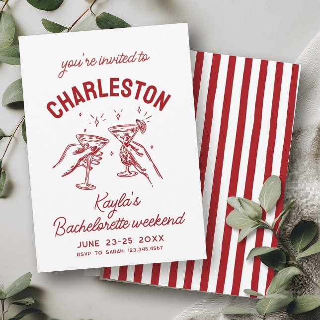 Mit Liebe von [Ihrer Stadt] Junggeselinnen-Abschie Einladung (Von Creator hochgeladen)