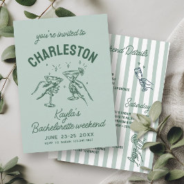 Mit Liebe von [Ihrer Stadt] Junggeselinnen-Abschie Einladung