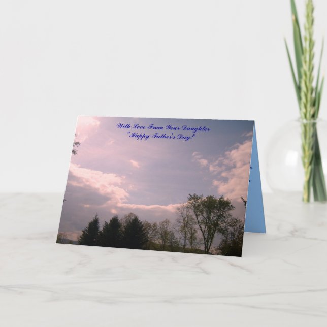 Mit Liebe von Ihrer Tochter " glückliches Fett… Karte (Vorderseite)