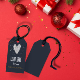 Mit Liebe von - personalisierter Weihnachtsgeschen Geschenkanhänger