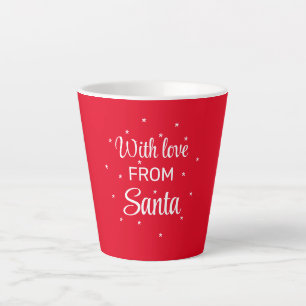 Mit Liebe von Santa Rot-Schneeflocken Milchtasse