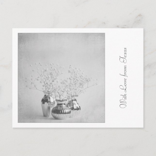 Mit Liebe von Texas Postcard - Floral Symmetrie Postkarte (Vorderseite)