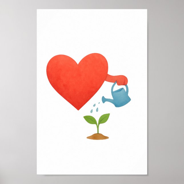 Mit Liebe wachsen Poster (Vorne)