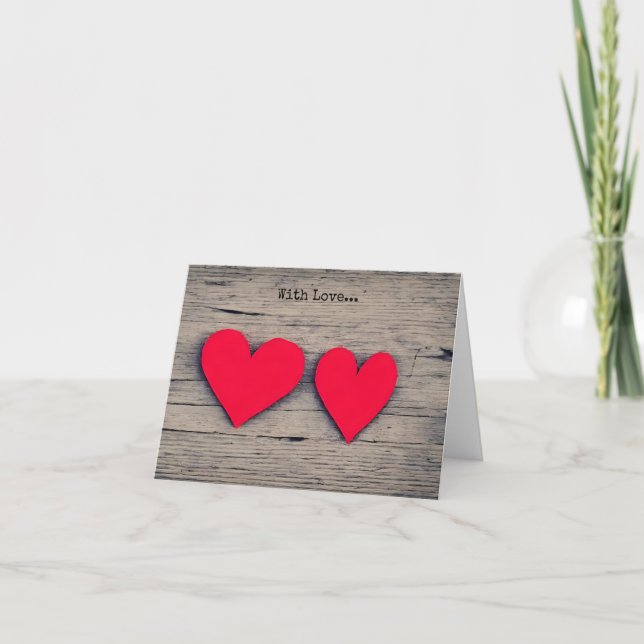 Mit Liebe... Weihnachtskarte Feiertagskarte (Vorderseite)