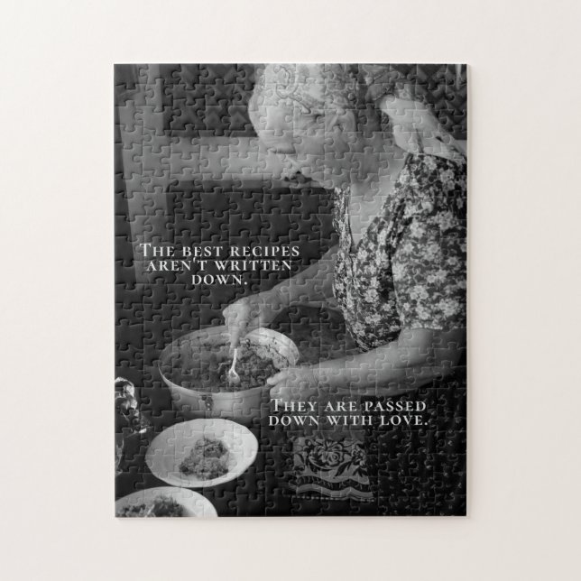 Mit Liebe Weitergegeben – Benutzerdefiniertes Fami Puzzle (Vertikal)