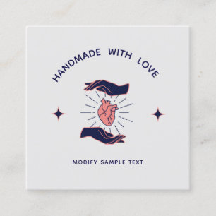 Mit Liebe-Werbeaktion für Kunden-Einlage Quadratische Visitenkarte