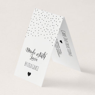 Mit Liebe zart Dots Hang Tag