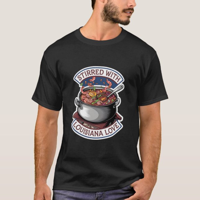 mit Louisiana-Liebe T-Shirt (Vorderseite)
