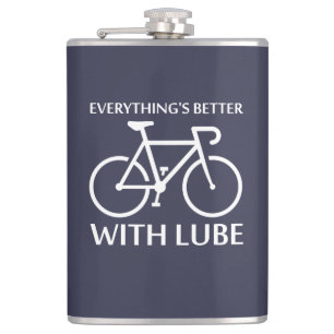 Mit Lube ist alles besser Flachmann