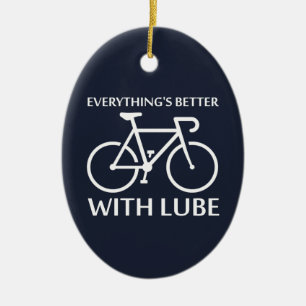 Mit Lube ist alles besser Keramikornament
