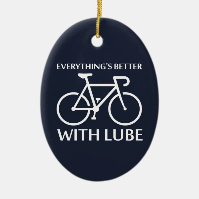 Mit Lube ist alles besser Keramikornament (Vorne)
