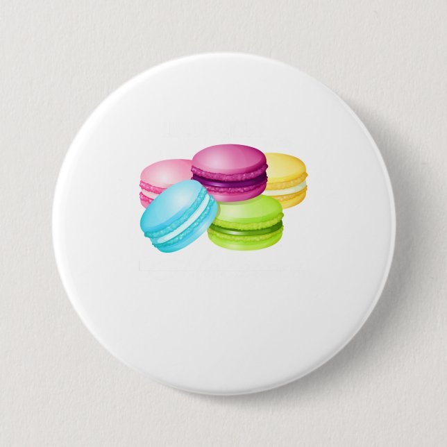 Mit Macarons für Sweet Macar ist das Leben besser Button (Vorderseite)