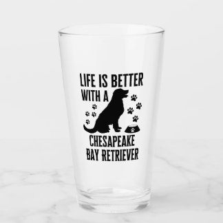 Mit meinem Chesapeake Bay Retriever ist das Leben  Glas