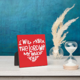 Mit meinem ganzen Herzen Fotoplatte