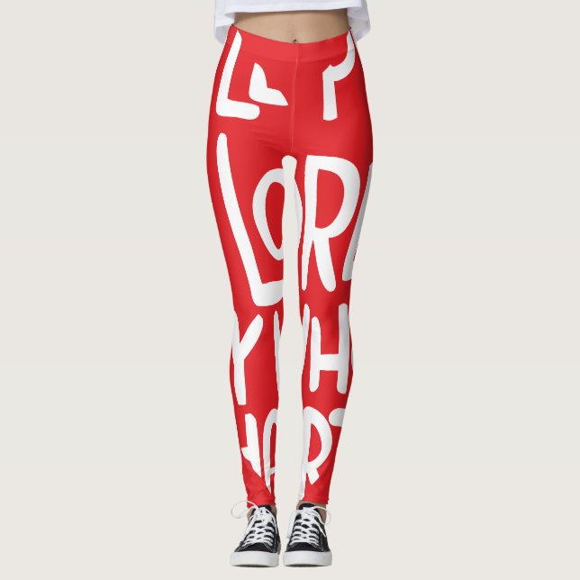 Mit meinem ganzen Herzen Leggings (Vorderseite)