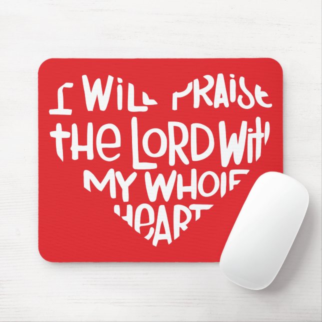 Mit meinem ganzen Herzen Mousepad (Mit Mouse)