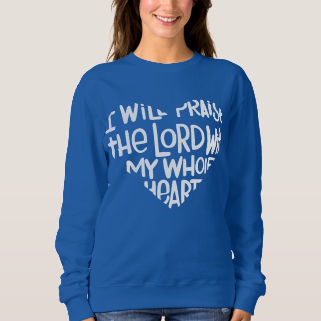 Mit meinem ganzen Herzen Sweatshirt (Vorderseite)