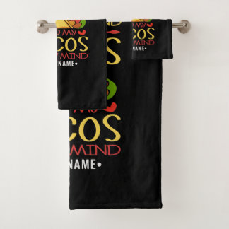 Mit meinem Geist auf Tacos und Tacos auf meinem Ko Badhandtuch Set