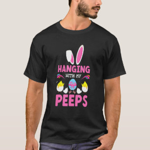 Mit meinem Osterhuhn hängen Ostereier Frohe Ostern T-Shirt