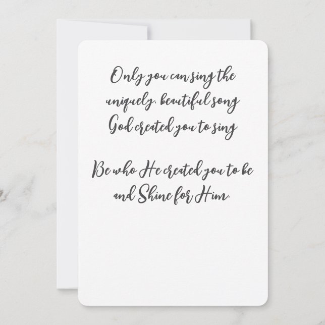 Mit meinem Song werde ich ihm die Schrift loben (Rückseite)