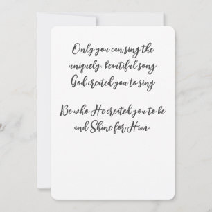 Mit meinem Song werde ich ihm die Schrift loben